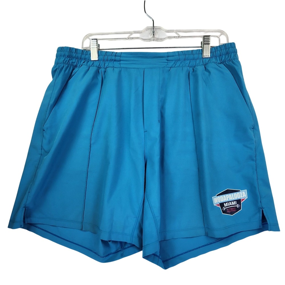 Born Primitive XL Blue Wodapalooza Miami Fitness Festival Athletic Gym Shorts